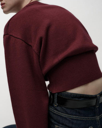 CELINE | CROPPED KNIT SWEATER