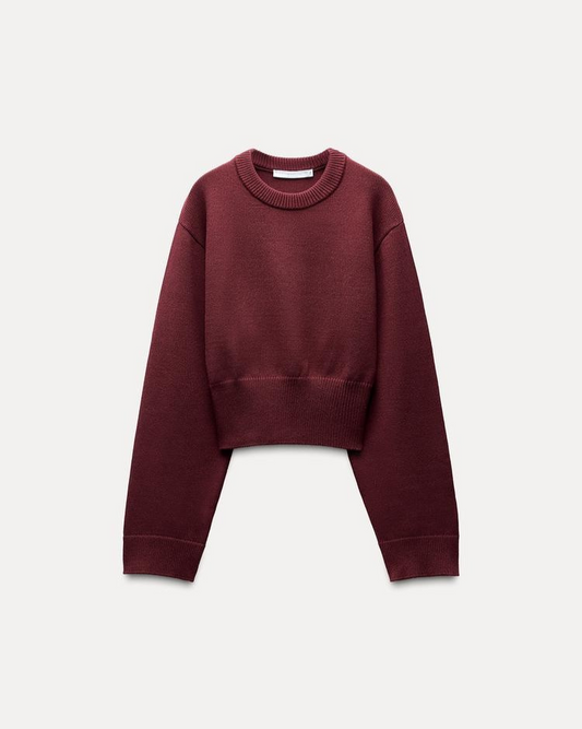 CELINE | CROPPED KNIT SWEATER