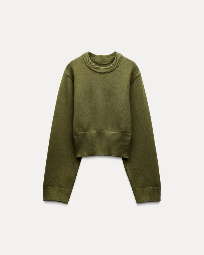 CELINE | CROPPED KNIT SWEATER