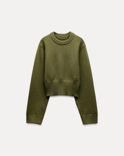 CELINE | CROPPED KNIT SWEATER